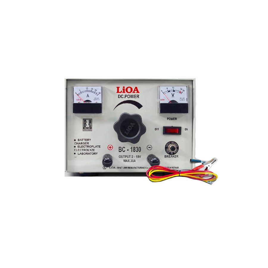 Máy Sạc Ắc Quy LiOA Tăng Giảm 15A | 30A - 18V