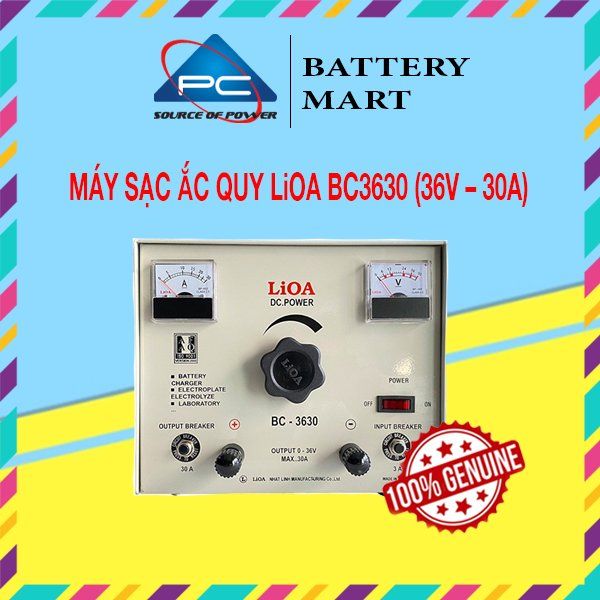 Máy Sạc Ắc Quy LiOA Tăng Giảm BC3630 (30A - 36V)