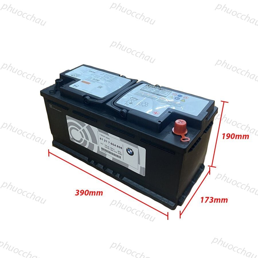 Ắc Quy Xe BMW AGM-105 (BMW OEM) 12V-105Ah