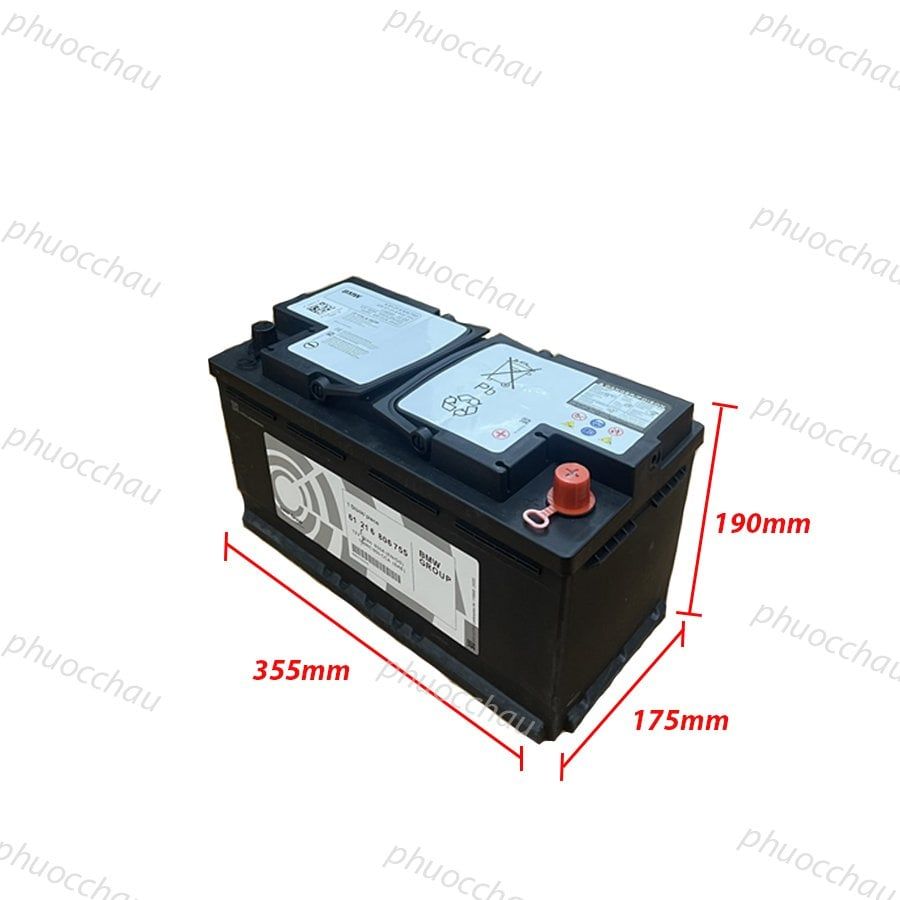 Ắc Quy Xe BMW AGM-92 (BMW OEM) (12V-92Ah)