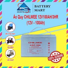 Ắc Quy Chilwee 12V100AH,  ắc quy dùng cho xe điện, xe golf, xe chà sàn
