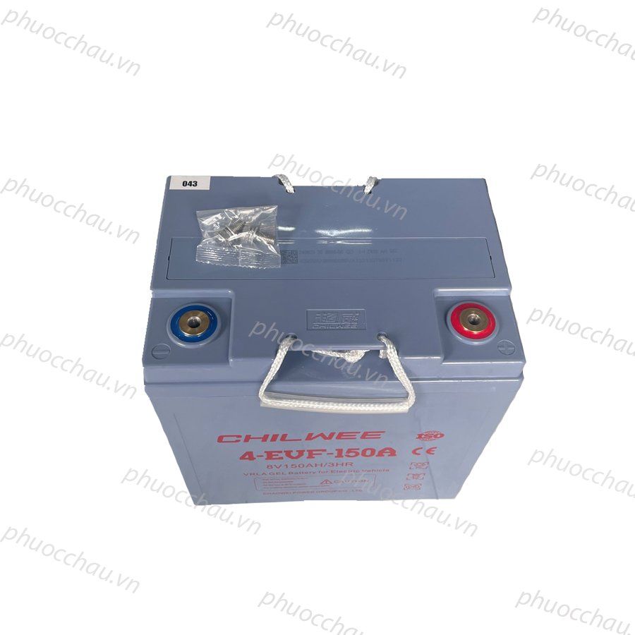 Ắc Quy Chilwee 8V150AH,  ắc quy dùng cho xe điện, xe golf, xe chà sàn