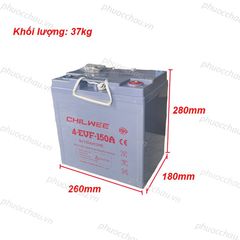 Ắc Quy Chilwee 8V150AH,  ắc quy dùng cho xe điện, xe golf, xe chà sàn