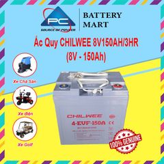Ắc Quy Chilwee 8V150AH,  ắc quy dùng cho xe điện, xe golf, xe chà sàn