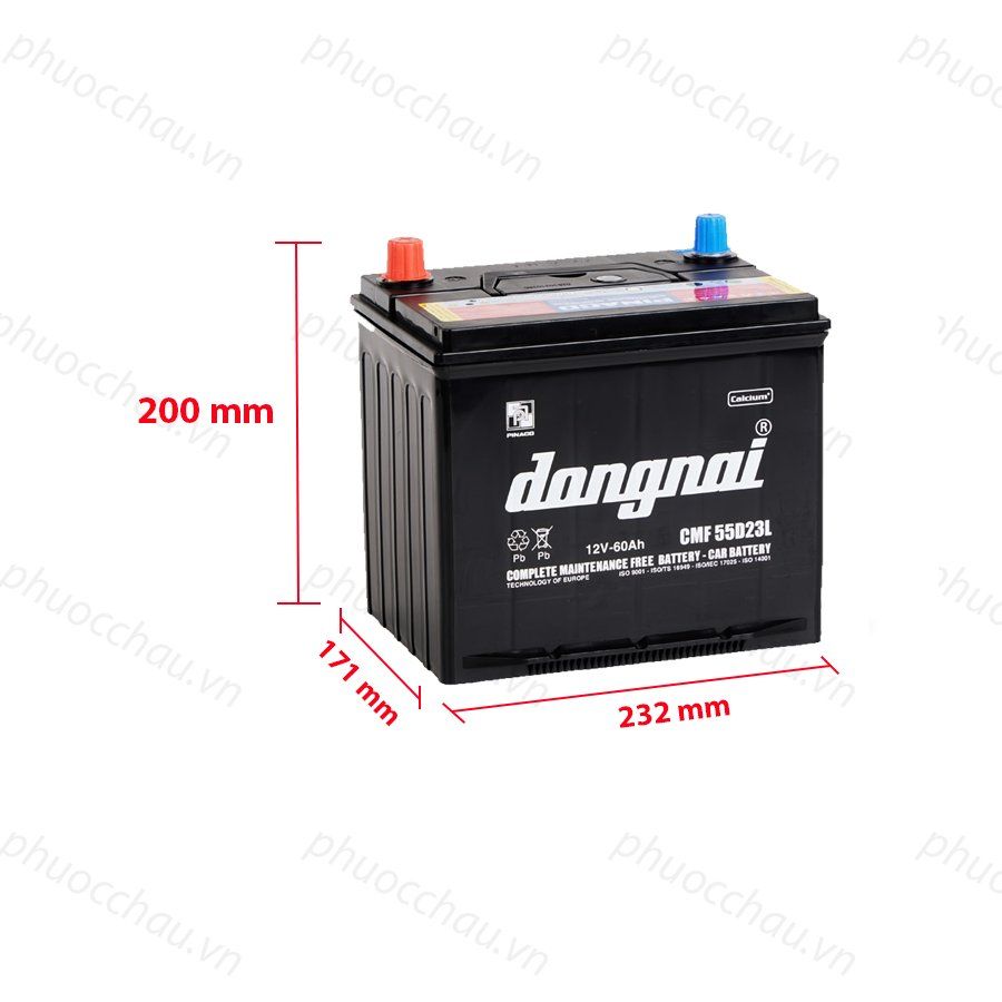 Ắc Quy Dong Nai CMF 55D23L (12V60Ah)