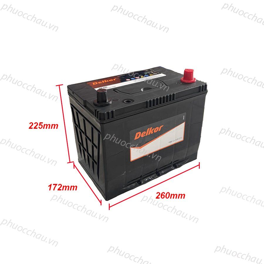 Ắc Quy Delkor  DF70L (12V - 70Ah)