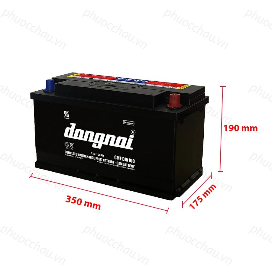 Ắc Quy Dong Nai CMF DIN100 (12V100Ah)