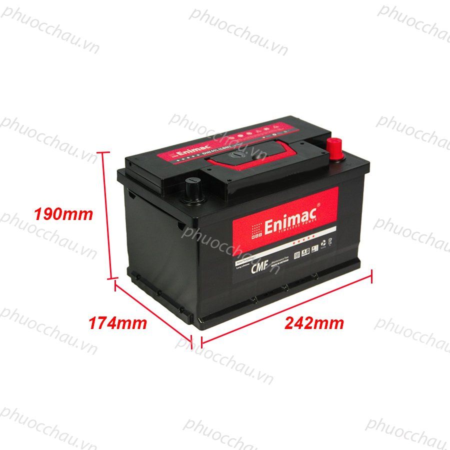 Bình Ắc Quy ENIMAC CMF DIN60L/R/LBN (12V-60AH)