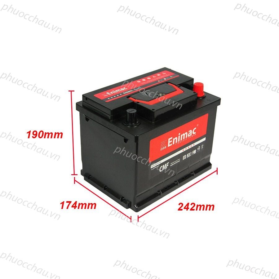 Bình Ắc Quy ENIMAC CMF DIN60L/R/LBN (12V-60AH)