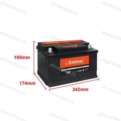 Bình Ắc Quy ENIMAC CMF DIN60L/R/LBN (12V-60AH)