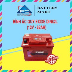 Bình Ắc Quy EXIDE DIN62L 12V-62Ah