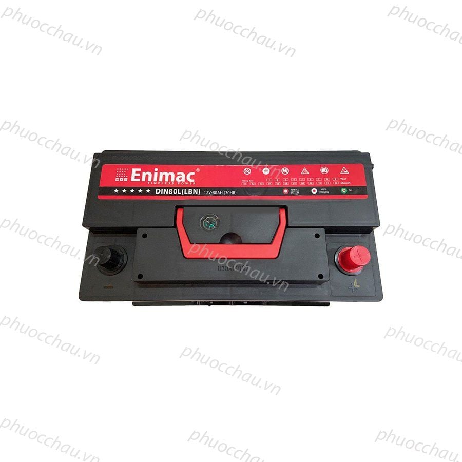 Bình Ắc Quy ENIMAC CMF DIN80L-LBN (12V-80AH)