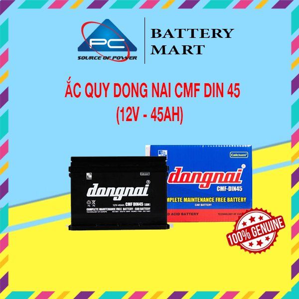 Ắc Quy Dong Nai CMF DIN45 LN1/LBN1 (12V45Ah)