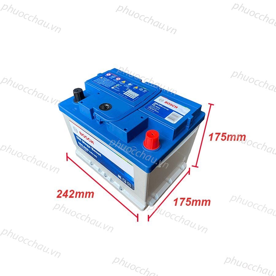 Ắc Quy BOSCH DIN 560.060 (12V-60Ah)