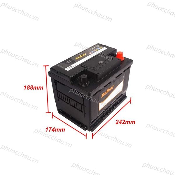 Ắc Quy Delkor DIN 56030 (12V - 60Ah)