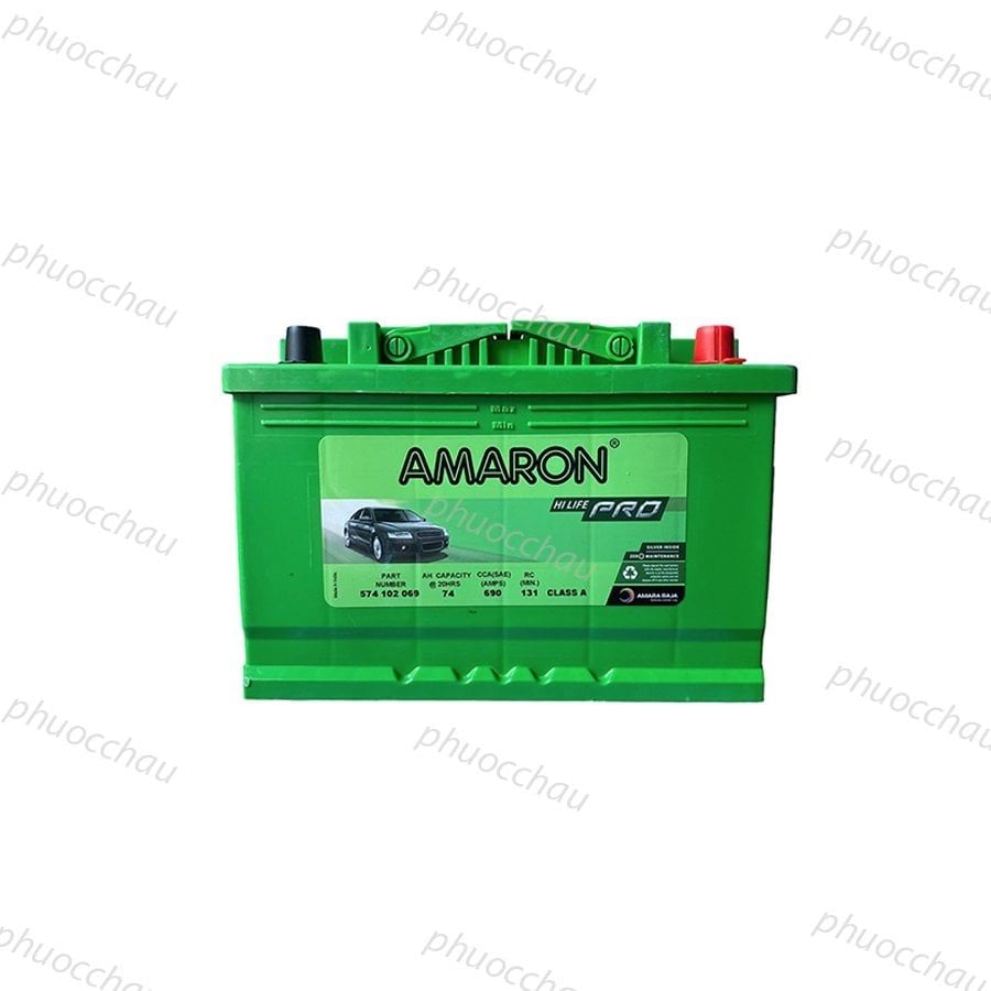 Ắc Quy Amaron Pro DIN74 12V 74AH