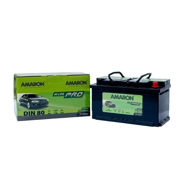 Ắc Quy Amaron Pro DIN80 12V 80AH