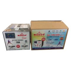 Máy sạc ắc quy robot tăng giảm 10A (12V-24V, Dây đồng)