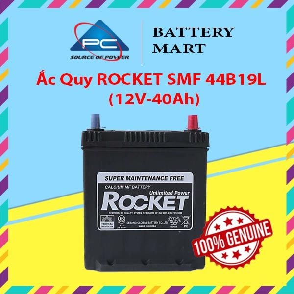 Ắc Quy ROCKET SMF 44B19L (12V-40Ah)