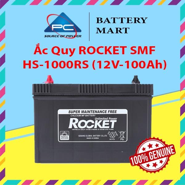 Ắc Quy ROCKET SMF HS-1000RS (12V-100Ah)