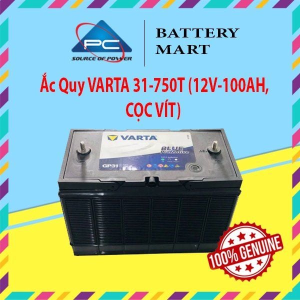 Ắc Quy VARTA 31-750T (12V-100AH, CỌC VÍT)