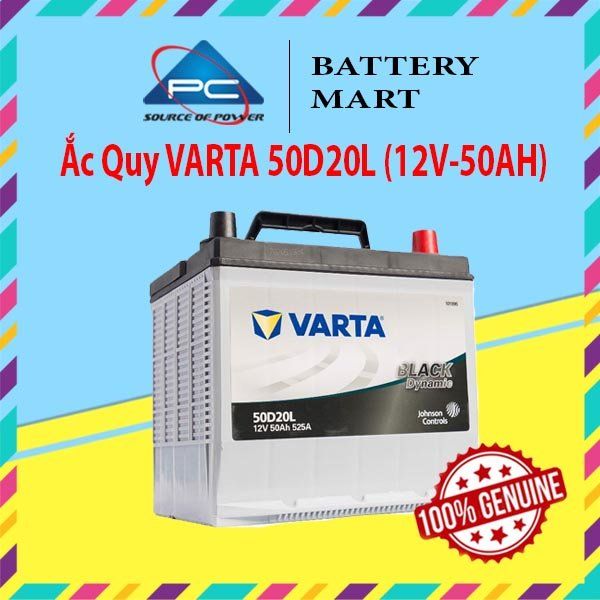 Ắc Quy VARTA 50D20L (12V-50AH)