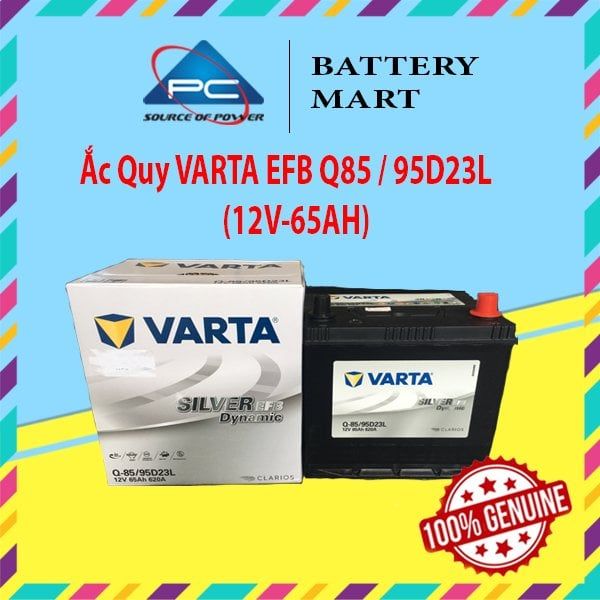 Ắc Quy VARTA EFB Q85 / 95D23L (12V-65AH)