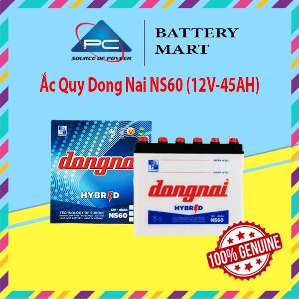 Ắc Quy DongNai NS60 12V-45AH
