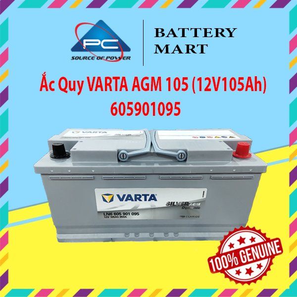 Ắc Quy Ô Tô VARTA AGM 105 (12V105Ah) 605901095