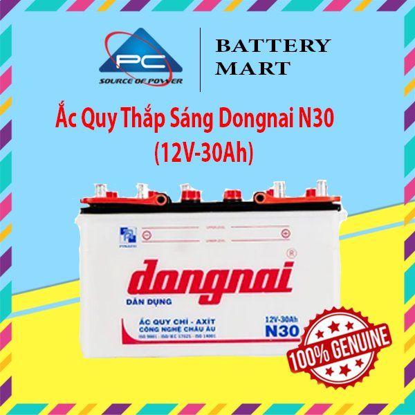 Ắc Quy Thắp Sáng Dongnai N30  (12V-30Ah)