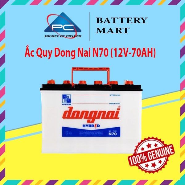 Ắc Quy Dong Nai N70 (12V-70AH)