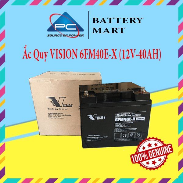 Ắc Quy VISION 6FM40E-X (12V-40AH)