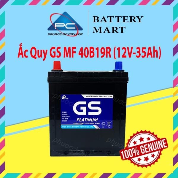 Ắc Quy GS MF 40B19R (12V-35AH)