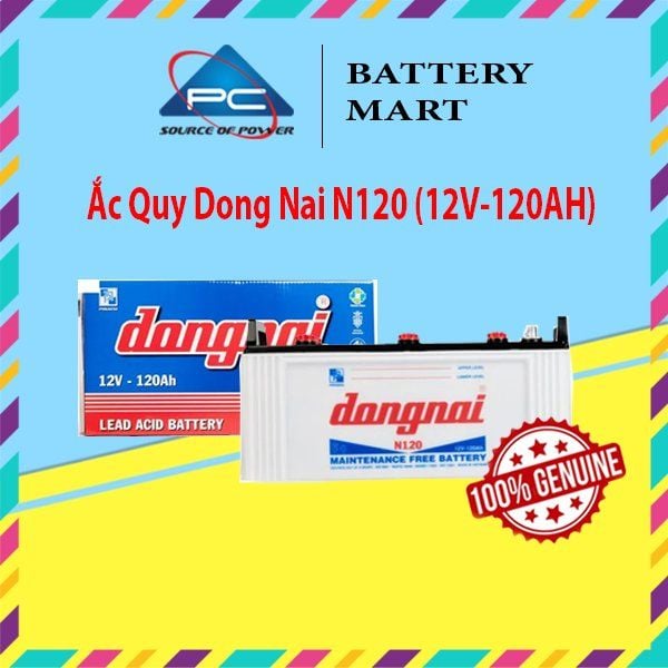 Ắc quy Đồng Nai N120 12V-120AH ảnh quảng cáo sản phẩm chính hãng