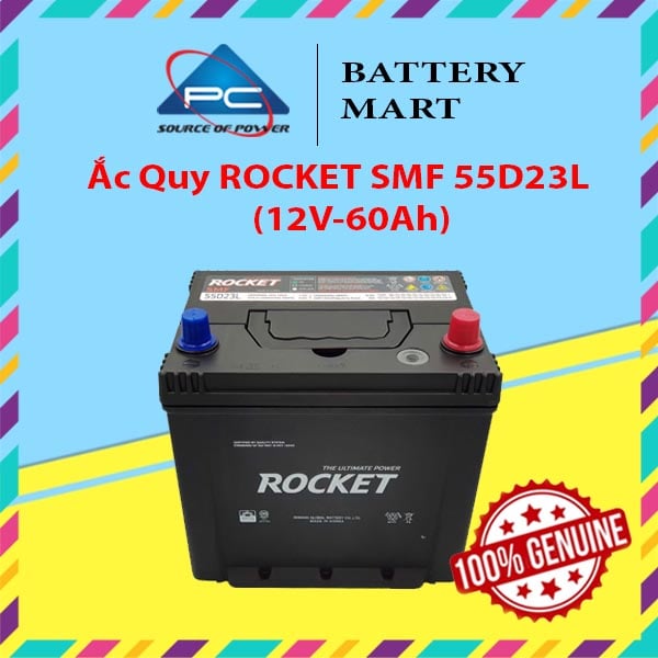 Ắc Quy ROCKET SMF 55D23L (12V-60Ah)