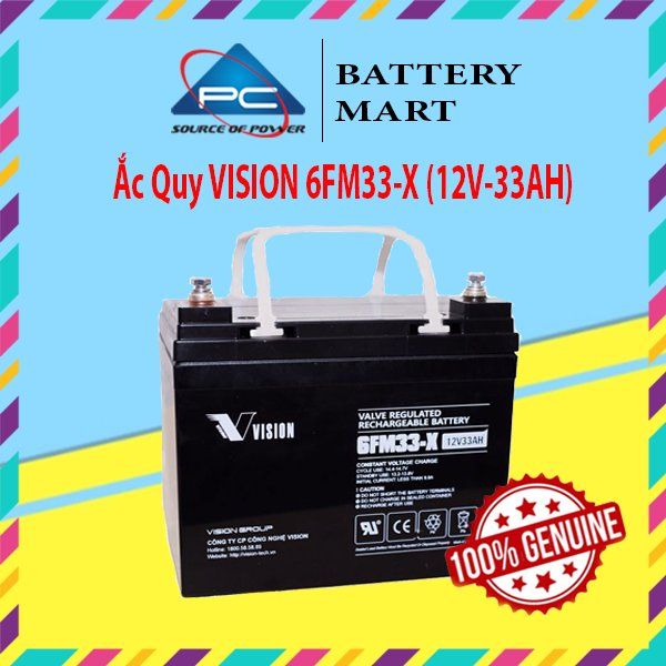 Ắc Quy VISION 6FM33-X (12V-33AH)