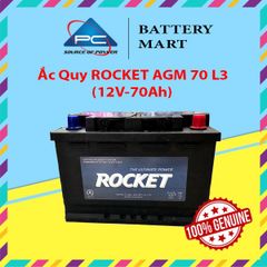 Ắc Quy ROCKET AGM 70 L3 (12V-70Ah)