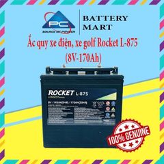 Ắc quy xe điện, xe golf Rocket L-875 (8V-170Ah)