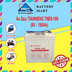 Ắc Quy Thiên Năng Tianneng TNE8-180C (8V - 180Ah),  ắc quy dùng cho xe điện, xe golf, xe chà sàn