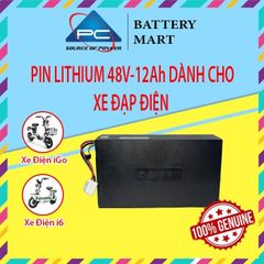 Pin Lithium Yadea 48V-12A dùng cho xe đạp điện iGo, i6, iFun...., chính hãng Yadea
