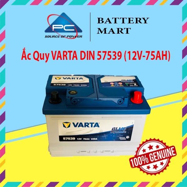 Ắc Quy VARTA DIN 57539 (12V-75AH)