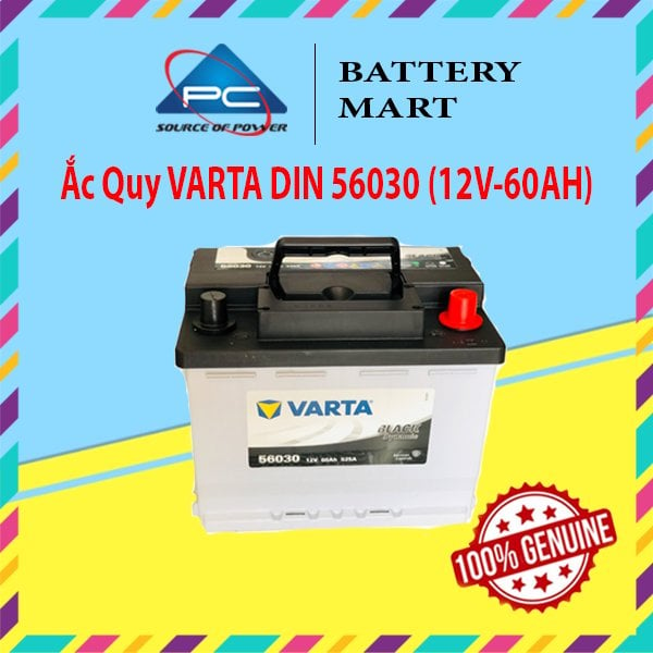 Ắc Quy VARTA DIN 56030 (12V-60AH)