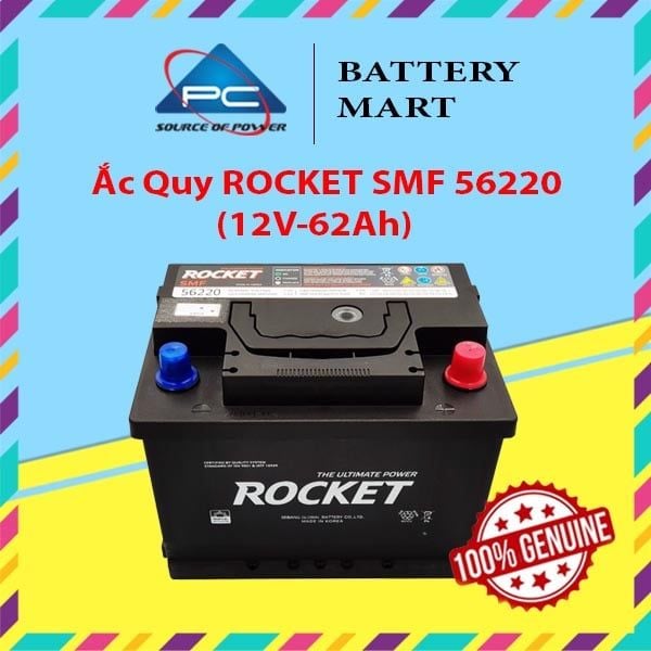 Ắc Quy ROCKET SMF 56220 (12V-62Ah)