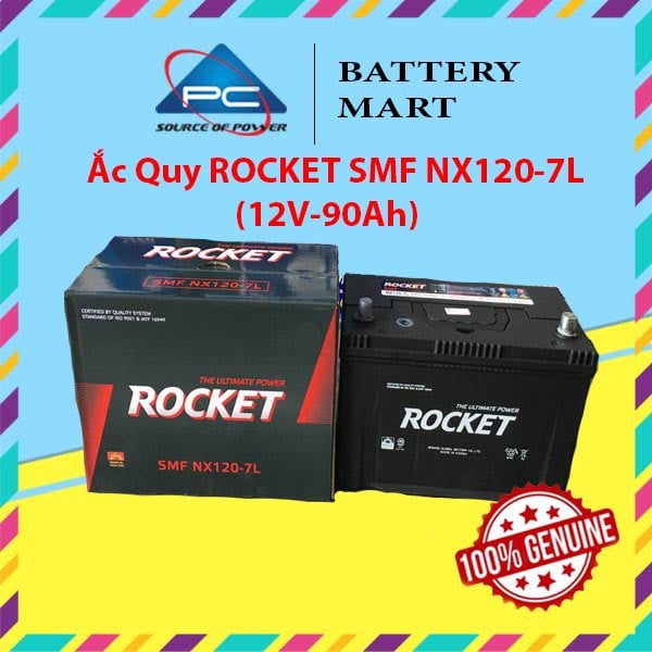 Ắc Quy ROCKET SMF NX120-7L (12V-90Ah)