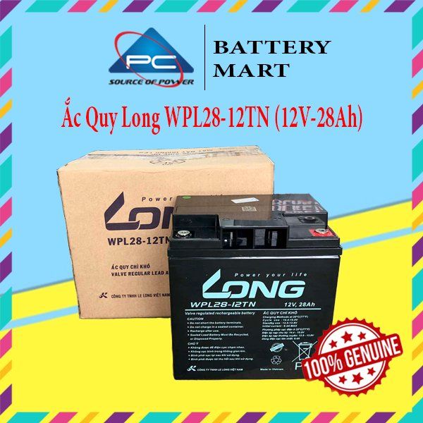 Ắc Quy LONG WPL28-12TN (12V-28AH)