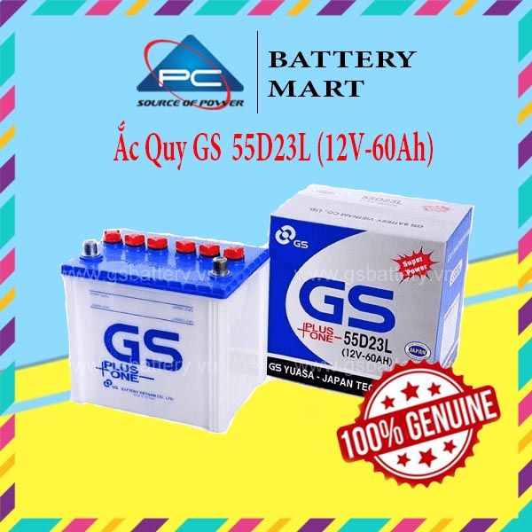 Ắc Quy GS 55D23L (12V-60AH)