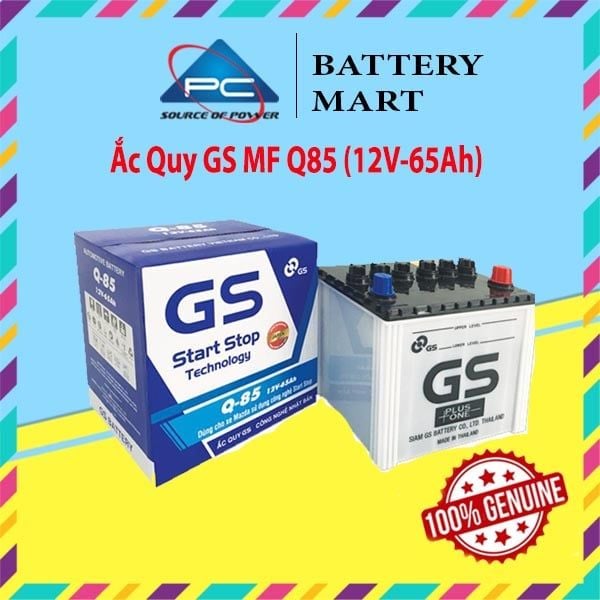 Ắc Quy GS Q85 (12V-65AH)