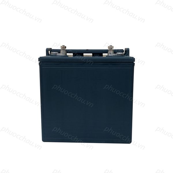Bình ắc quy xe điện Rocket L-875 8V 170Ah mặt sau vỏ nhựa đen, 2 cọc bình