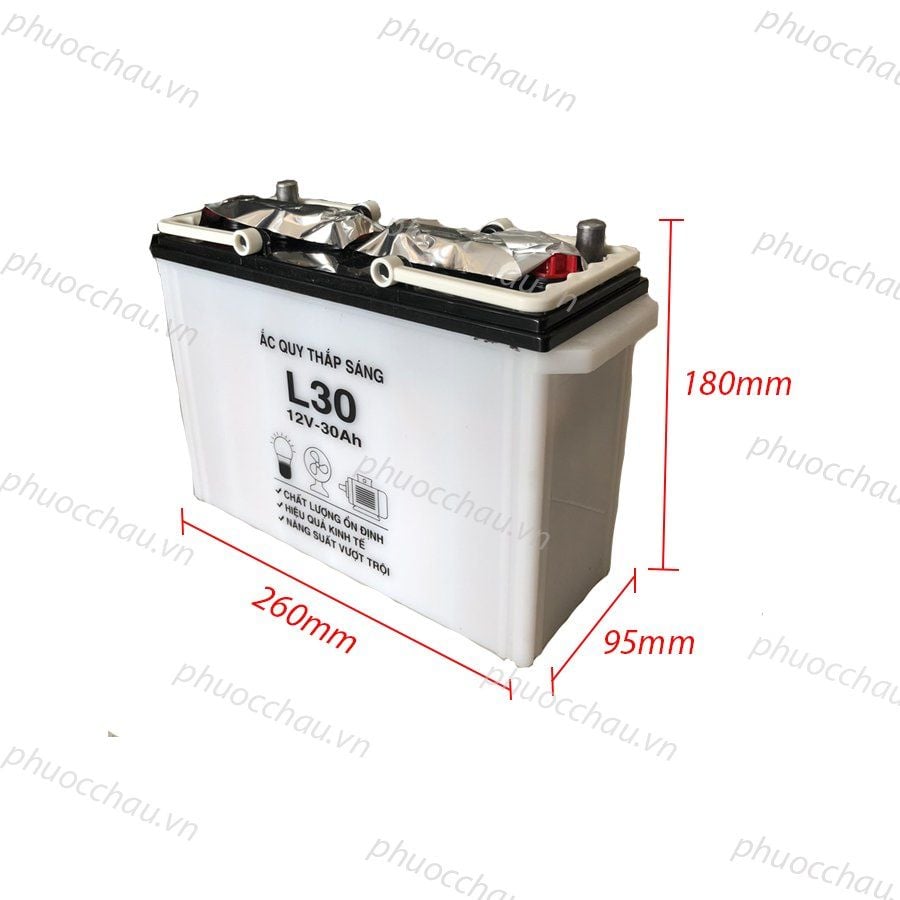 Ắc Quy Thắp Sáng GS L30 (12V-30Ah)