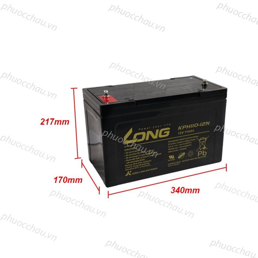 Ắc Quy LONG KPH110-12N (12V-110Ah)